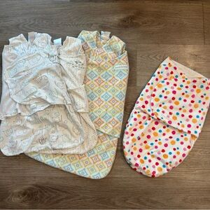 Baby Swaddle Bundle 3 Halo and 1 cambridge Baby